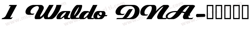 1 Waldo DNA字体转换